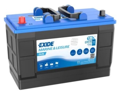 Baterie Exide Marine & Leisure Dual 12V, 120Ah, 760A, ER550