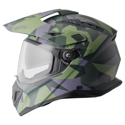 Enduro helma GMS ZG15002-M73-2XL ADVENTUS CAMO ZG15002 matně zeleno-černo-maskáčová 2XL