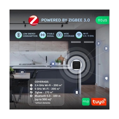 NOUS E15 ZigBee brána (2.4/5 GHz)