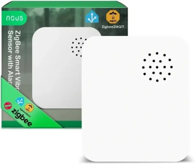 NOUS E14 ZigBee senzor vibrácií s alarmom