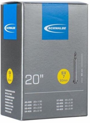 Duše Schwalbe Sv7 20"X1.50-2.40 (40/62-406) Sv/60mm