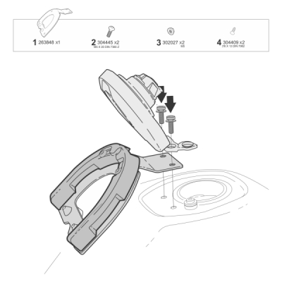 Montážní sada Click System SHAD K016CS