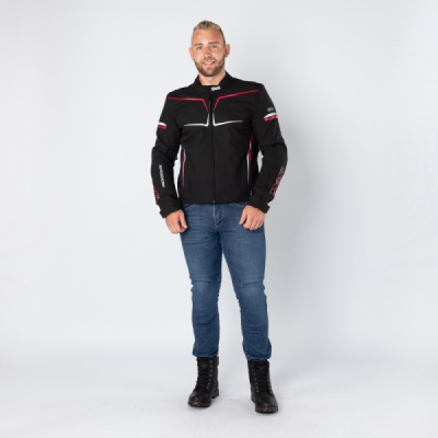 Sportovní bunda iXS X55060-032-S TS-PRO-ST-PLUS X55060 černo-červeno-bílá S