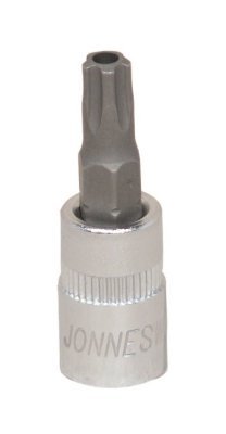 Zástrčná hlavice Torx s otvorem, 1/4", 5hranná, velikost TS15 - JONNESWAY S08H2TS15