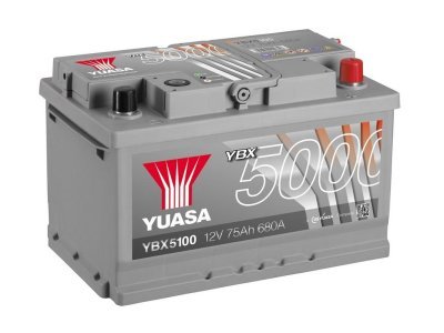 Autobaterie Yuasa YBX5000 Silver High Performance SMF 12V, 75Ah, 710A, YBX5100