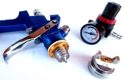 Stříkací pistole HVLP 1.4mm + redukční ventil GEKO G01182