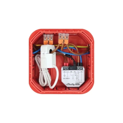 Shelly EM Gen4 + 1x 50A svorka - měření spotřeby až s 2 svorkami, výstup 1x2A (WiFi, Bluetooth, Zigbee, Matter)