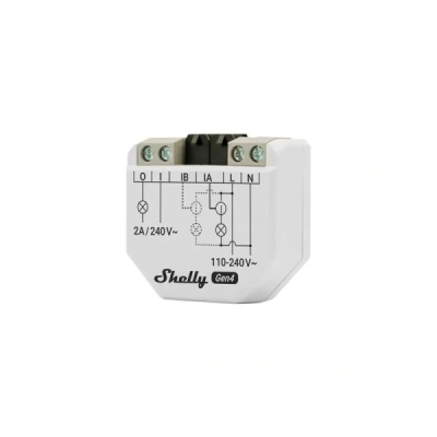 Shelly EM Gen4 + 1x 50A svorka - měření spotřeby až s 2 svorkami, výstup 1x2A (WiFi, Bluetooth, Zigbee, Matter)