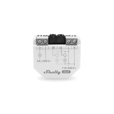Shelly EM Gen4 + 1x 50A svorka - měření spotřeby až s 2 svorkami, výstup 1x2A (WiFi, Bluetooth, Zigbee, Matter)