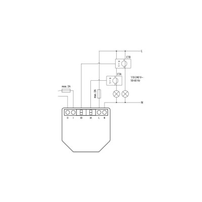 Shelly EM Gen4 + 1x 50A svorka - měření spotřeby až s 2 svorkami, výstup 1x2A (WiFi, Bluetooth, Zigbee, Matter)