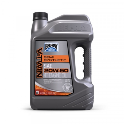 Motorový olej Bel-Ray 96910-BT4 V-TWIN SEMI SYNTHETIC 20W-50 4 l
