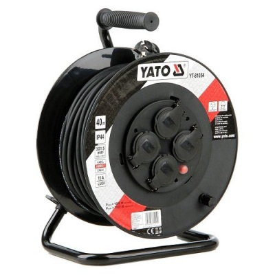 Yato Prodlužovák bubnový 4zásuvky IP44 16A  40 m - bazar