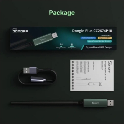 SONOFF Dongle-PP10 Dongle Plus CC2674P10 Zigbee a Thread USB adaptér