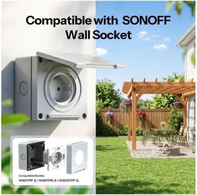 SONOFF EWPB Fusion Series IP65 venkovní vodotěsný box pro chytré vypínače a zásuvky