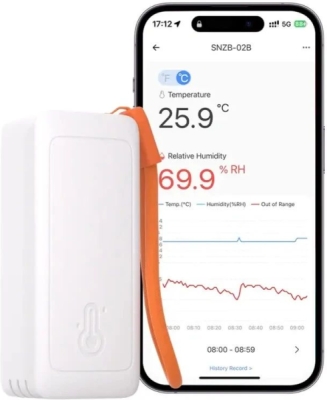 SONOFF SNZB-02B AirGuard TH Lite Zigbee senzor teploty a vlhkosti