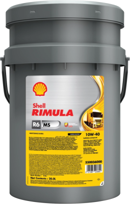 Motorový olej Shell Rimula R6 MS 10W-40, 20L