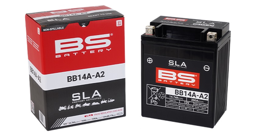 Továrně aktivovaná motocyklová baterie BS-BATTERY BB14A-A2 (FA) (YB14A-A2 (FA)) SLA