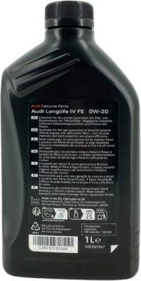 Motorový olej Audi LongLife IV FE 0W-20, 1L