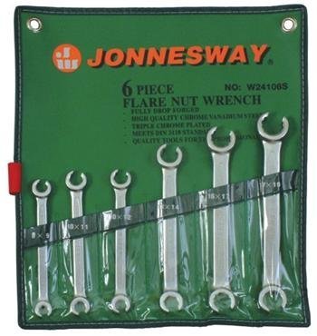 Sada klíčů na převlečné matice 8-19mm 6ks JONNESWAY W24106S