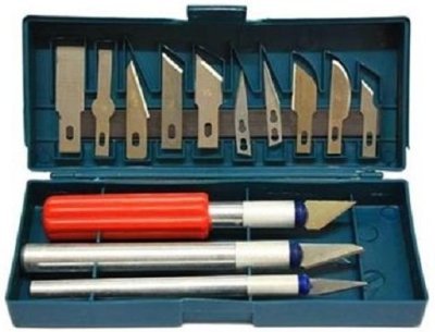 Modelářské skalpely - nože, sada 13 kusů GEKO G01839