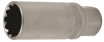 Hlavice na zapalovací svíčky, 3/8", 18mm, multiprofil - JONNESWAY S17H3418
