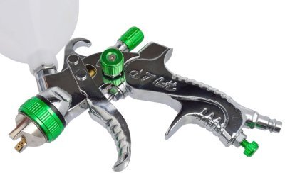 Stříkací pistole HVLP, tryska 1.4 mm, objem 600 ml, šířka proudu 160 - 240 mm GEKO G01180