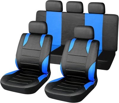 Potahy sedadel sada 9ks SPORT modré AIRBAG Compass