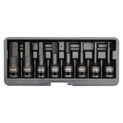 Sada hlavic 1/2" YATO rázové imbus 8 ks