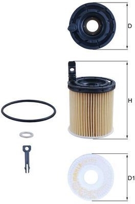 Olejový filtr MAHLE OX 1121D - bazar