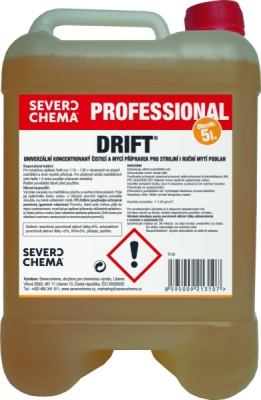 DRIFT univerzální koncentrovaný čisticí a mycí prostředek pro strojní/ruční mytí podlah 5l - bazar