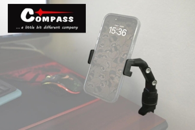 COMPASS Držák telefonu / GPS s čelistí a 3D ramenem