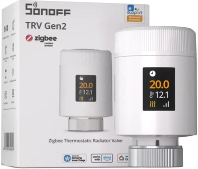 SONOFF TRV-ZBT Zigbee Termostatický Radiátorový Ventil Gen 2