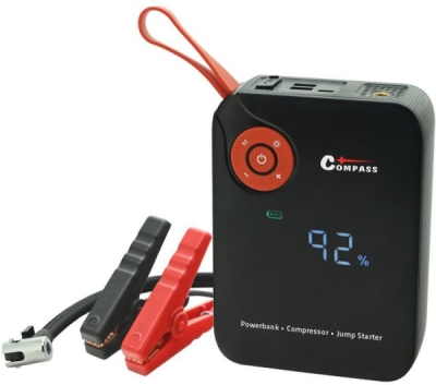 Compass Kompresor AKU DIGITAL + JUMP STARTER s powerbankou 7.200mAh 600A 07167