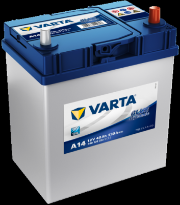 Autobaterie Varta Blue Dynamic 12V, 40Ah, 330A, A14