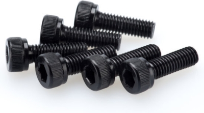 Šrouby PUIG ANODIZED 0146N černý M5 x 15mm (6ks)