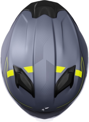 Integrální helma STORMER 408-E01-C01-10 ZS-1001 TAKEN grey, neon, yellow, metal matt L
