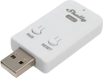 Shelly BLU Gateway Gen3 - Bluetooth brána s Wi-Fi ve formě USB-A klíče