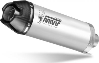 Koncovka výfuku MIVV AK-1 UH.038.L4K Titan s uhlíkovým krytem