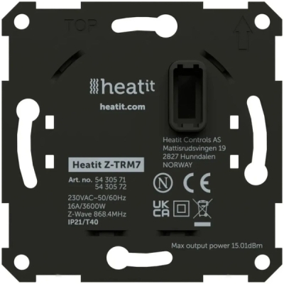 HEATIT Z-TRM7 - Černá matná