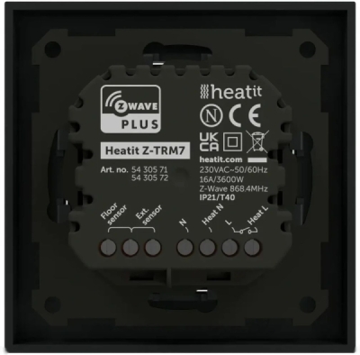HEATIT Z-TRM7 - Černá matná
