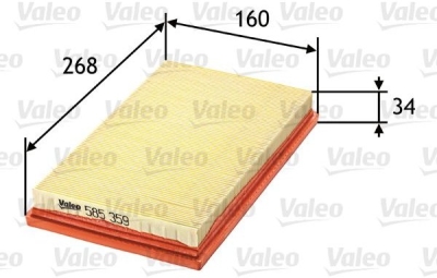 Vzduchový filtr VALEO 585359 - bazar