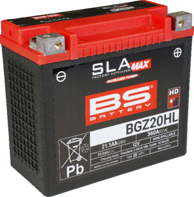 Továrně aktivovaná motocyklová baterie BS-BATTERY BGZ20HL SLA MAX