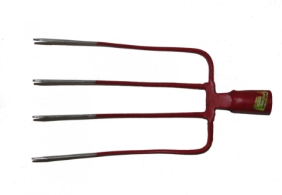 Vidle, 4 hroté, bez násady, červené MAR-POL M83037