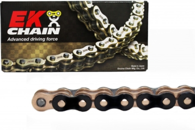 QX-kroužkový řetěz OEM kvality EK EK520MVXZ2120LCZ 520 MVXZ2 120 L černý/zlatý/zlatý (100801A120B)