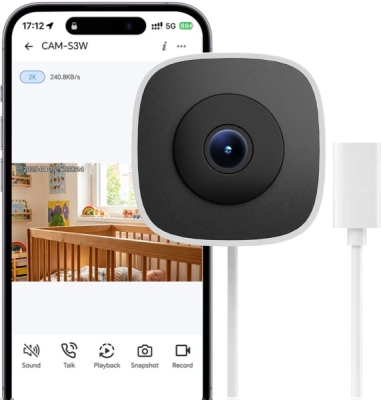 SONOFF CAM-S3W WiFi 3MP chytrá kamera na okno