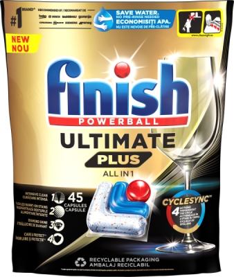 Finish Ultimate Plus All in 1 - kapsle do myčky nádobí 45ks