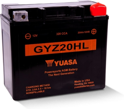 Továrně aktivovaná motocyklová baterie YUASA 101996 GYZ20HL (706.101996)