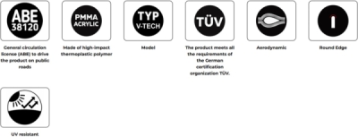 Plexi štít PUIG V-TECH LINE TOURING 22576H kouřová