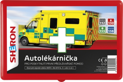Sheron Autolékárna červená plast CZ 206/2018 Sb. - bazar