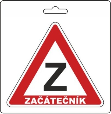 Samolepka ZAČÁTEČNÍK (105 x 120 mm)